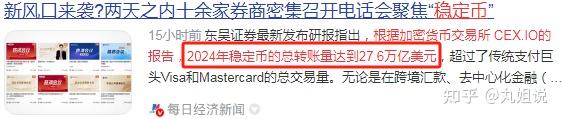 投资者普遍预期，稳定币引发社区热议